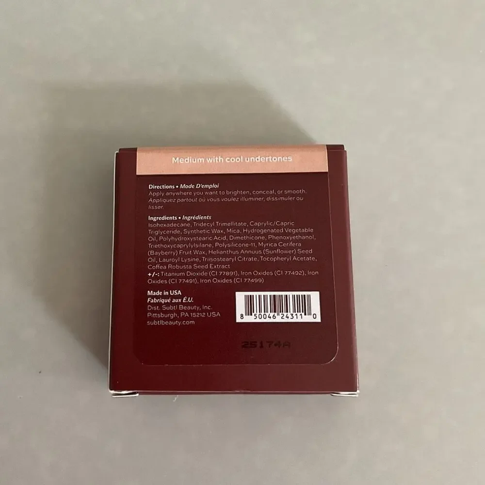Subtl Beauty Staks Cream Concealer 009C Medium Skin Tone with Cool Undertones
